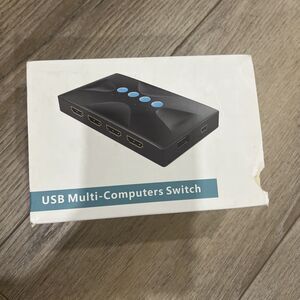 USB MULTI-COMPUTERS SWITCH KVM CABLE SUPPORTS USB 2.0 FOR ANY DEVICE